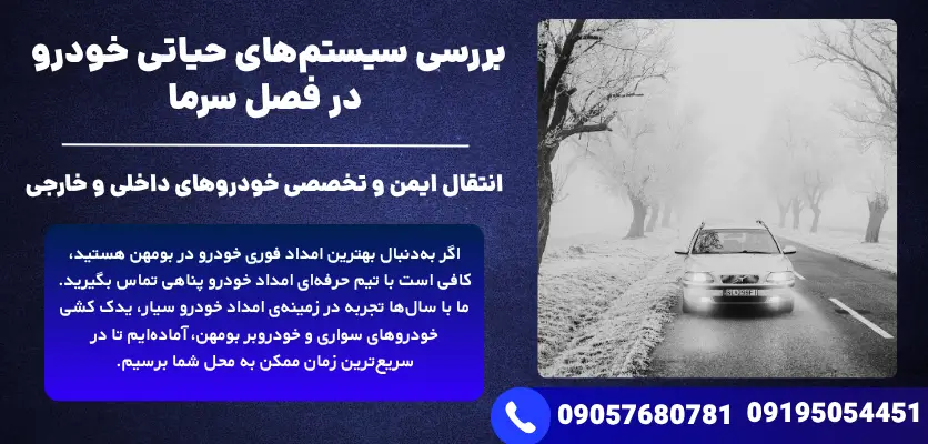 بررسی سیستم‌های حیاتی خودرو در فصل سرما
